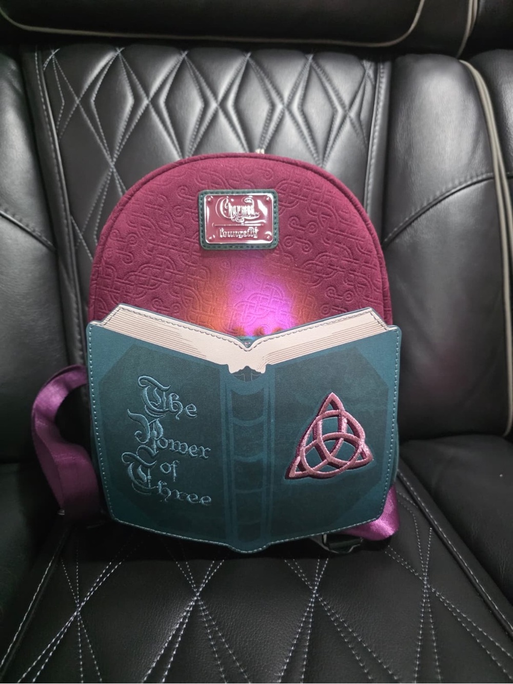 Loungefly Charmed Mini Backpack Book of Shadows Power of Three Bag Light Up NWT
